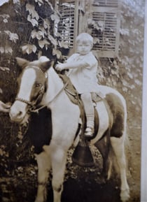 Mickey on Horse