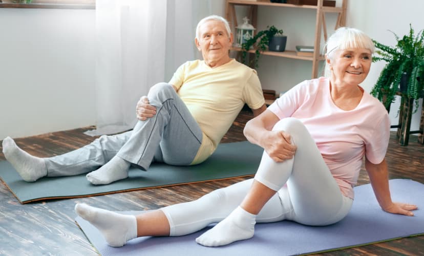 couple working out