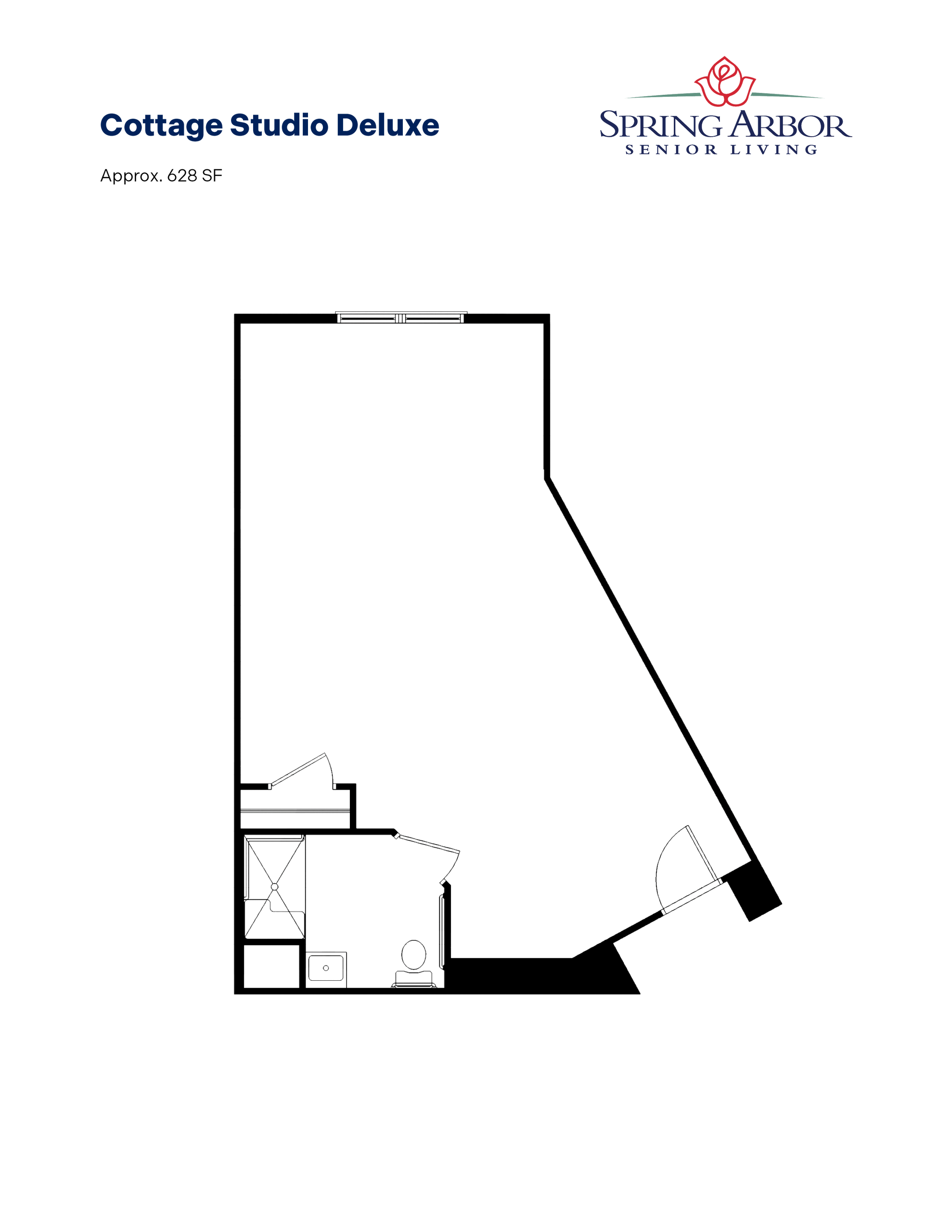 Cottage Studio Deluxe Severna Park Floor Plan