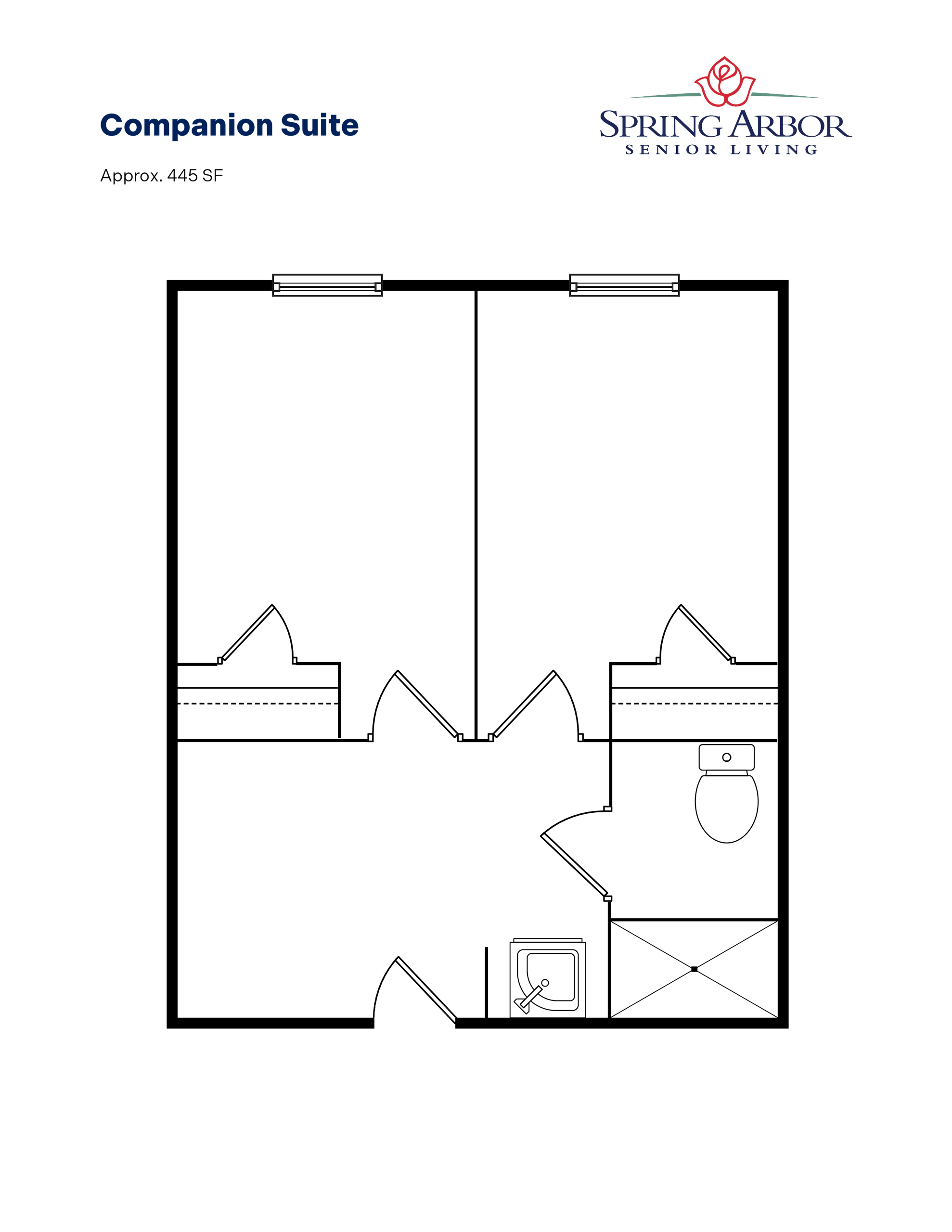 Companion Suite Greenville Floor Plan