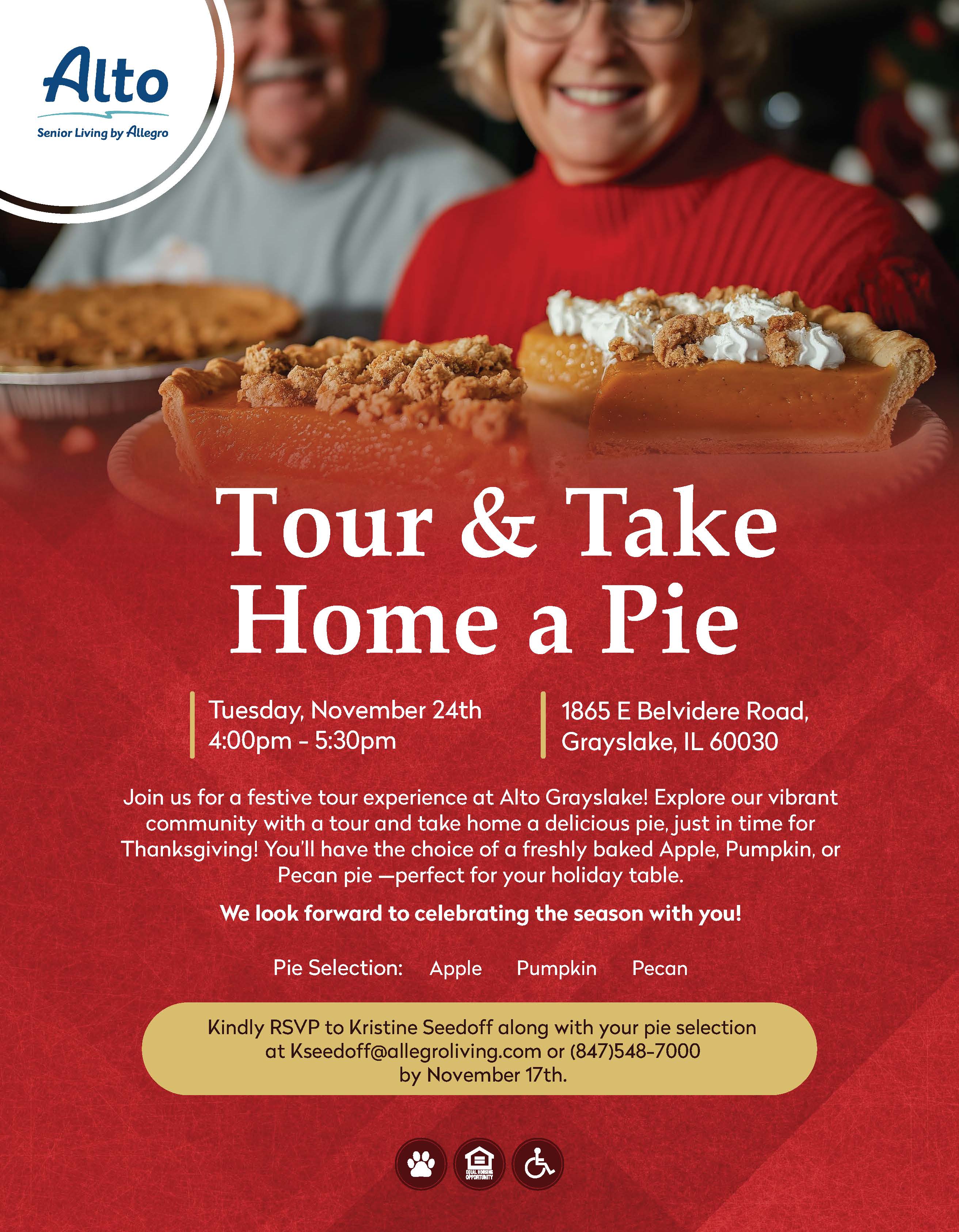 Tour & Take  Home a Pie