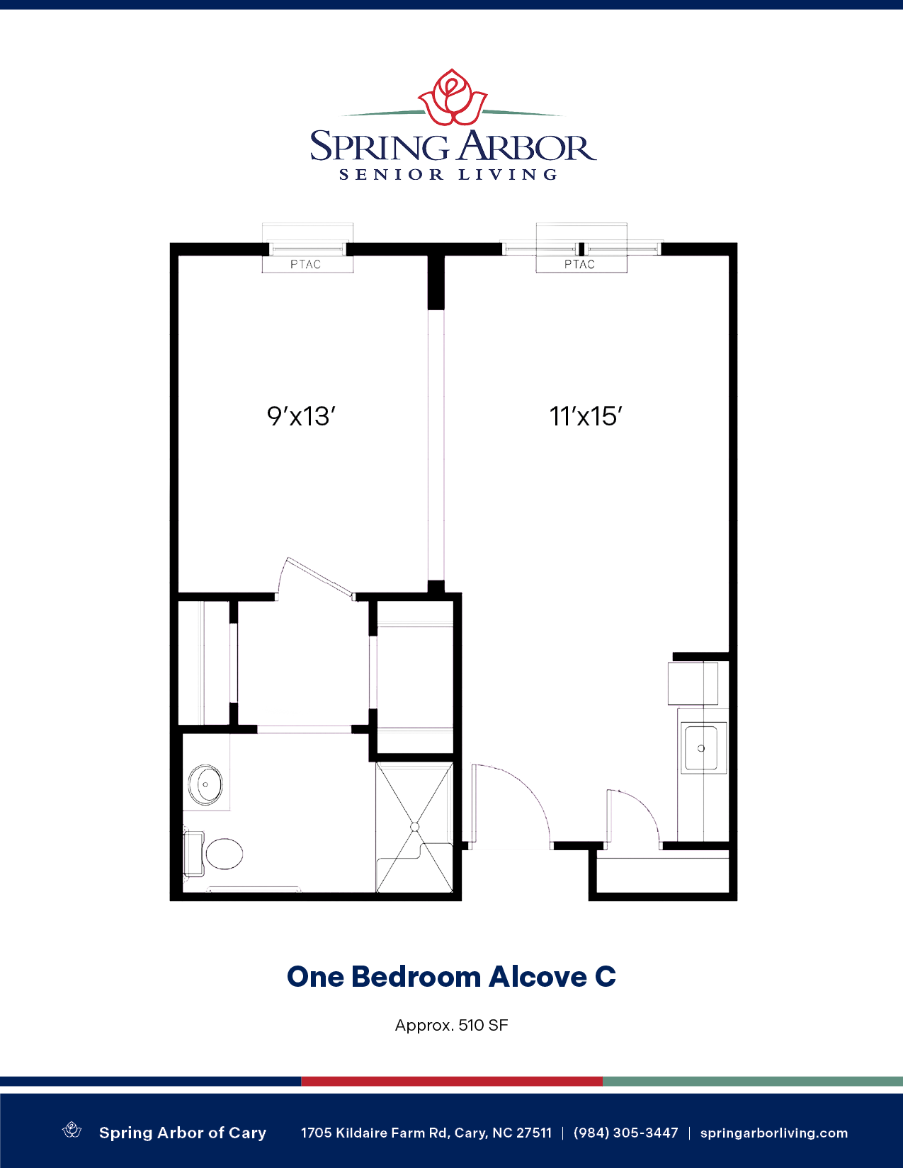 One Bedroom Alcove C