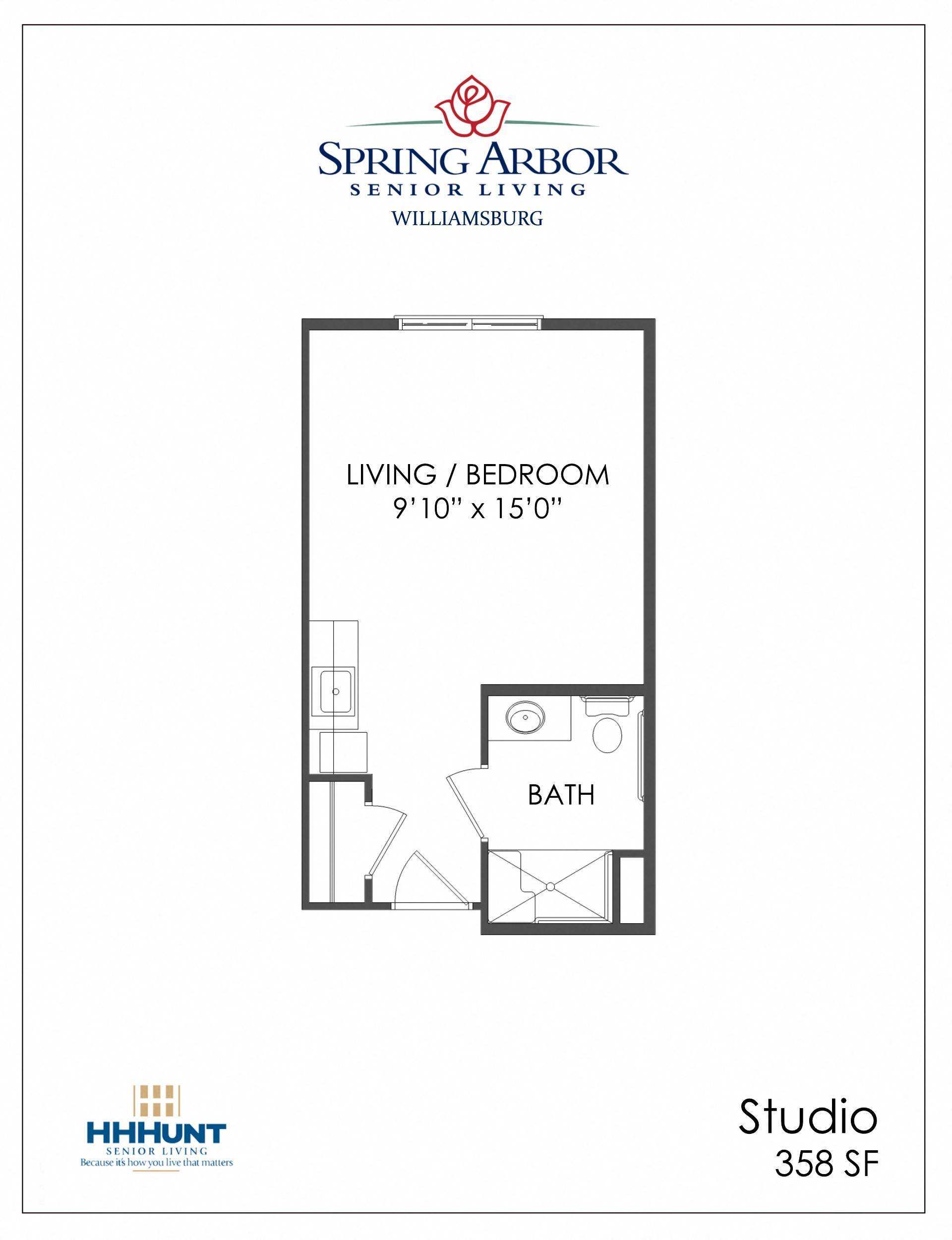 Private Studio Williamsburg Floor Plan