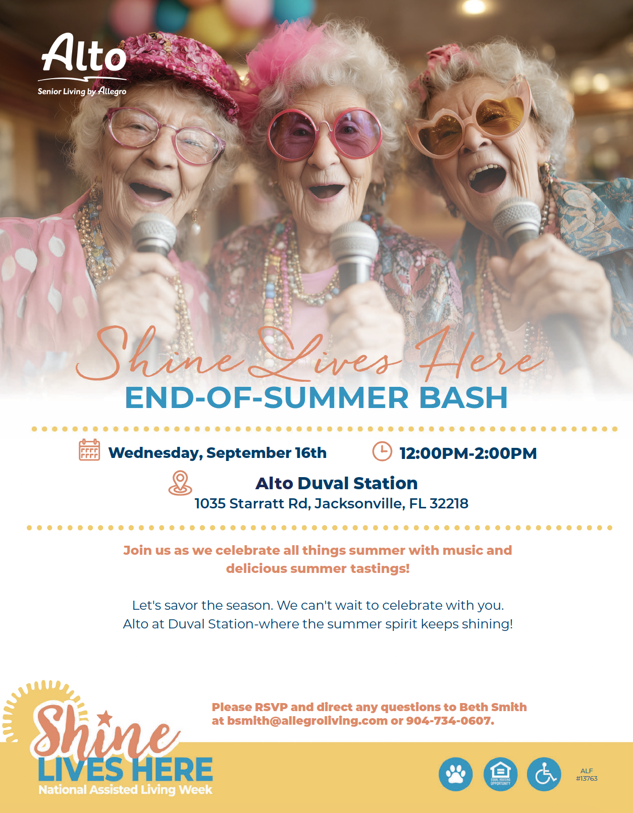 Shine Lives Here - End of Summer Bash