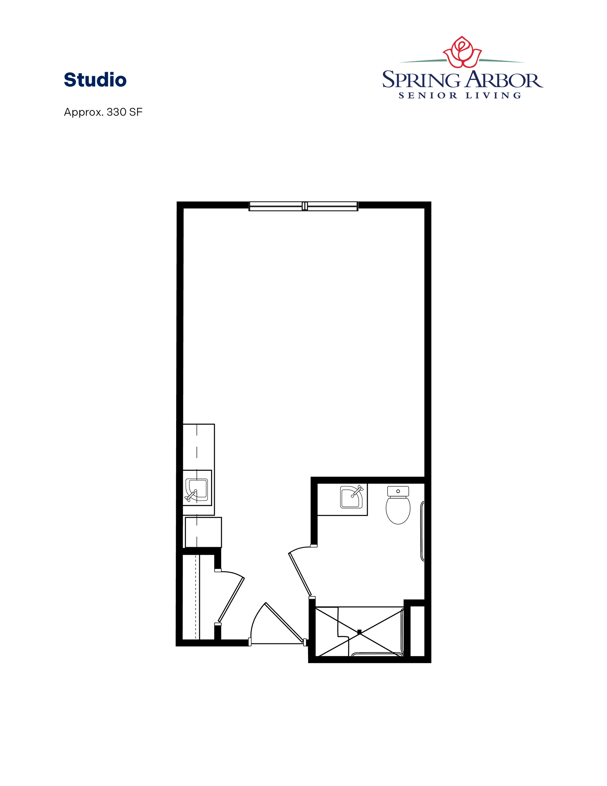 Studio Fredericksburg Floor Plan