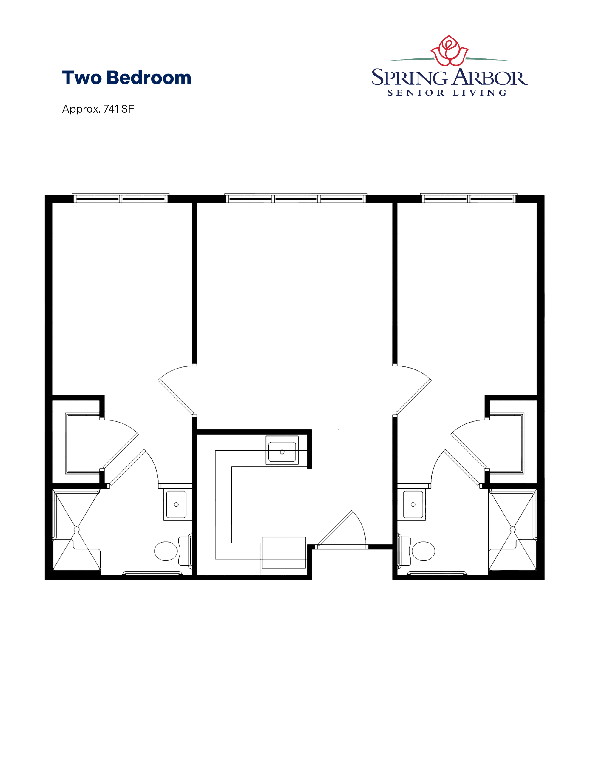 Two Bedroom Severna Park Floor Plan
