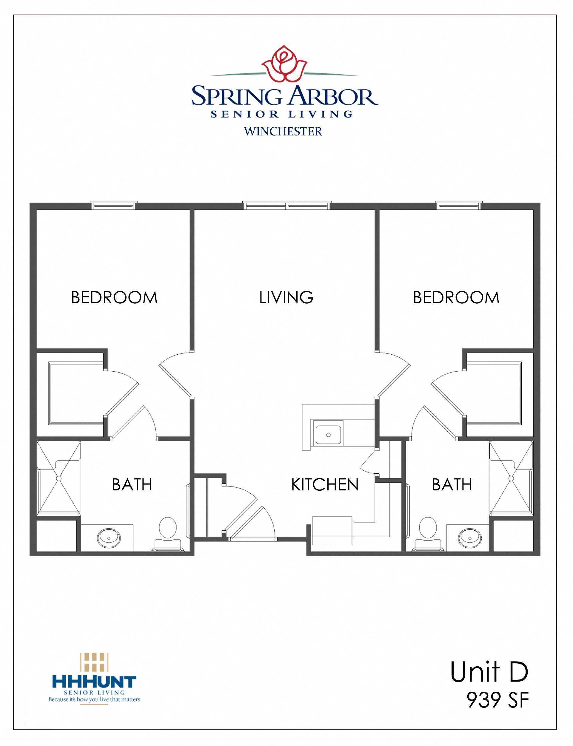 Two Bedroom Winchester Floor Plan
