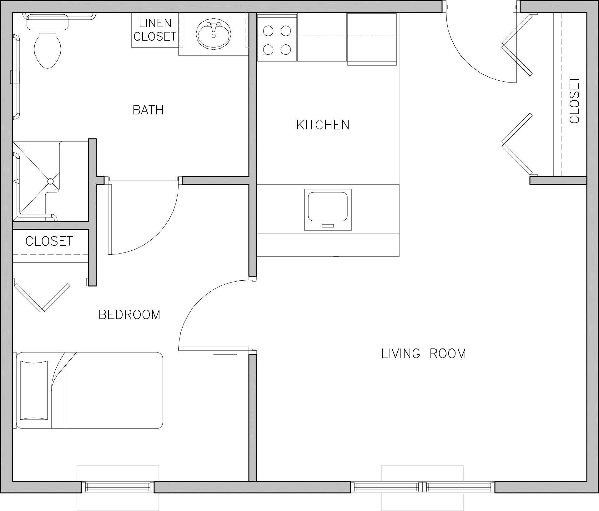 Unit H Windsor Manor Indianola Floor Plan