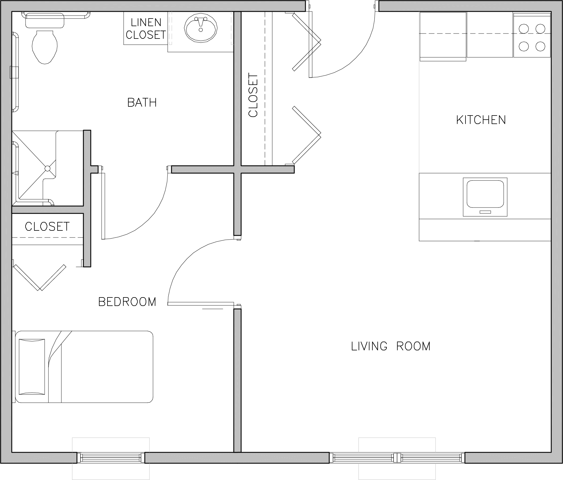 Unit K Windsor Manor Indianola Floor Plan