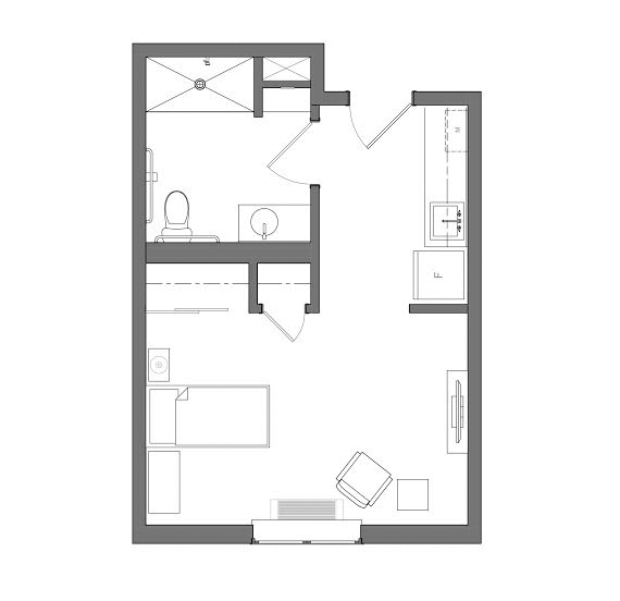 AL Studio Floor Plan