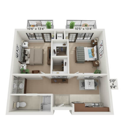 Duet A Floor Plan