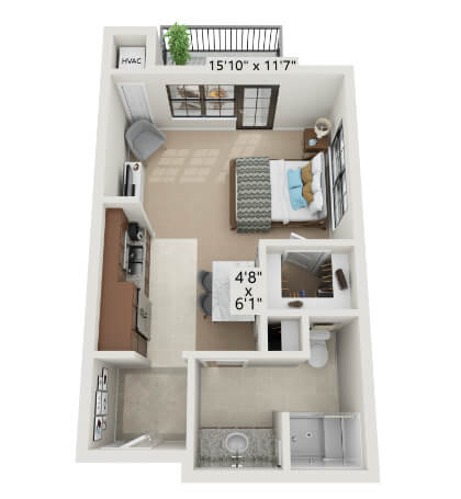 Duet B Floor Plan