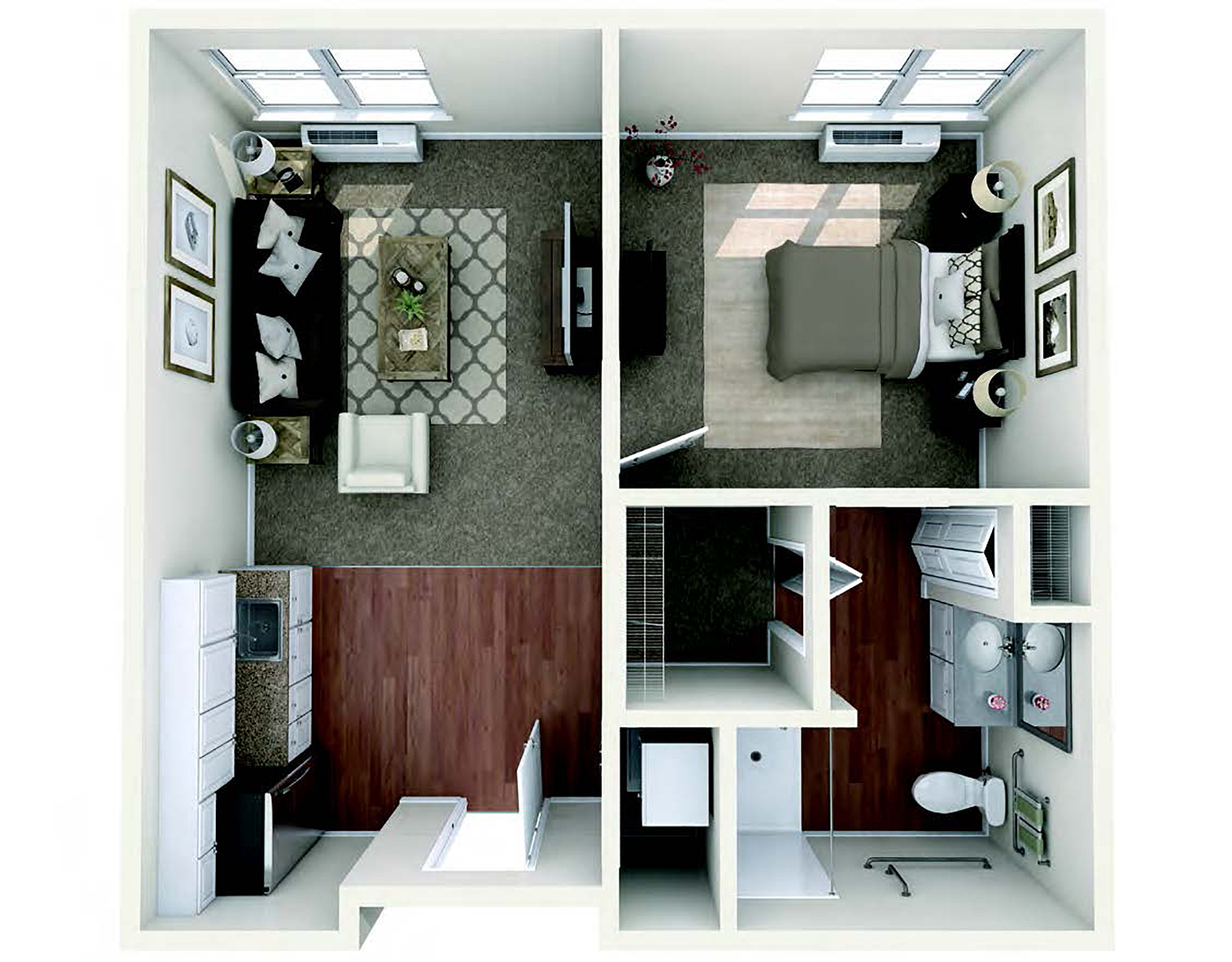 AL 1 Bedroom Floor Plan