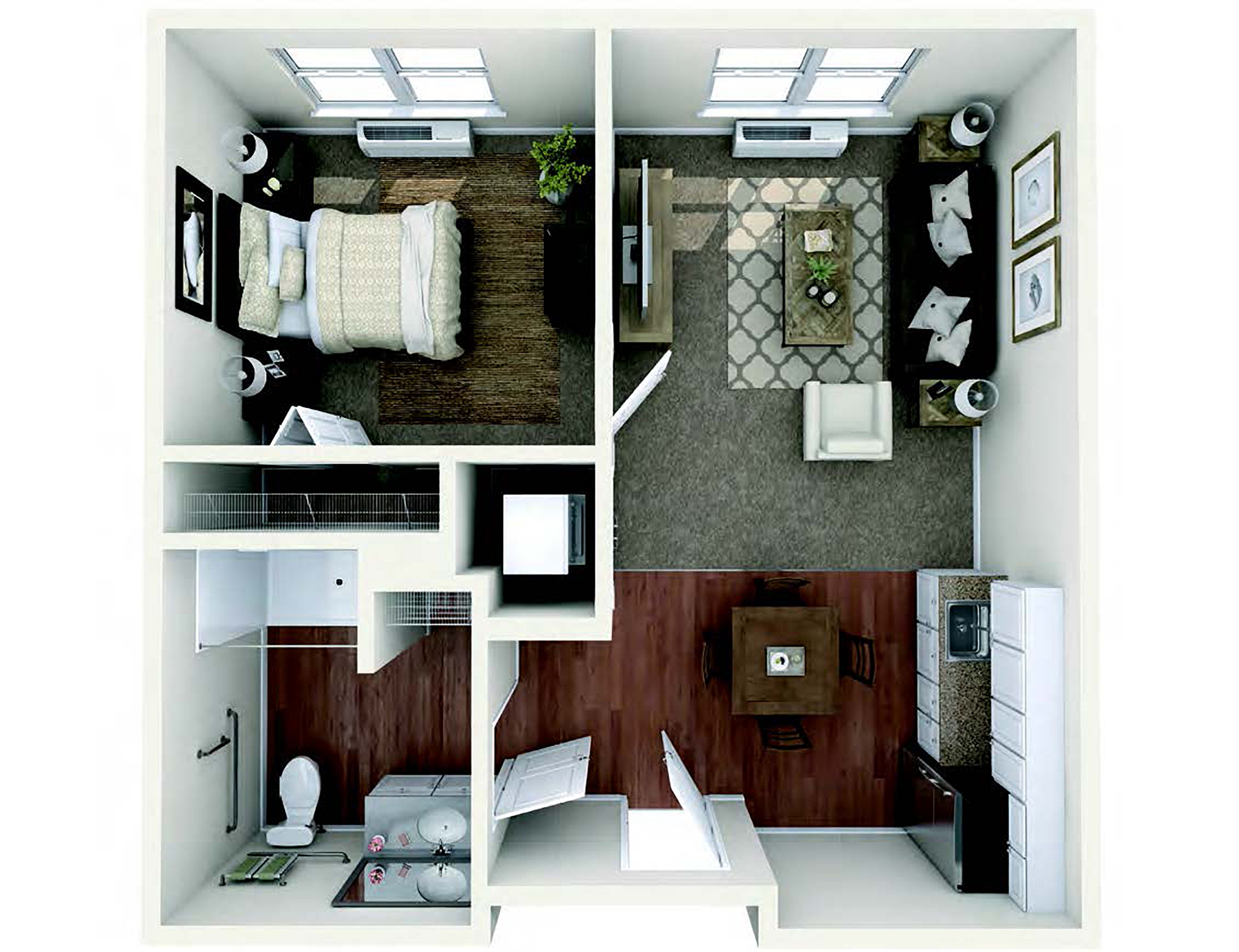 AL 1 Bedroom Floor Plan