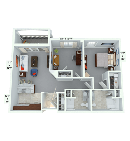 Crescendo w/ Den Floor Plan