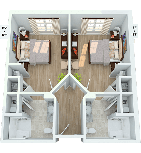 Duet, Companion Suite Floor Plan