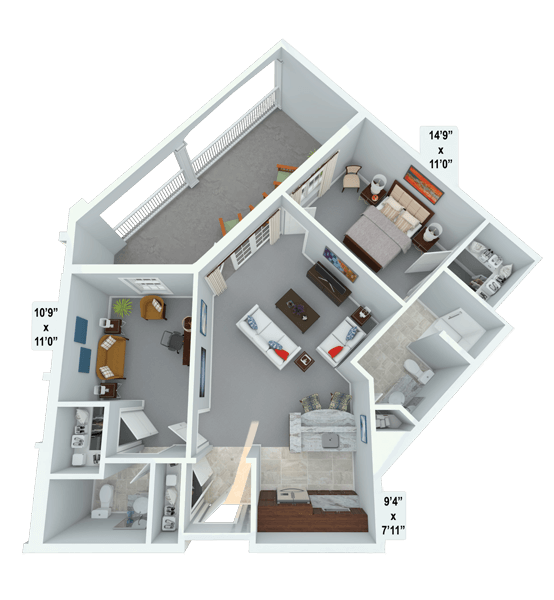 Interlude w/ Den Floor Plan