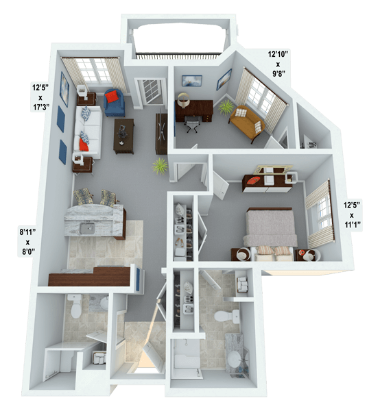 Lyric w/ Den Floor Plan