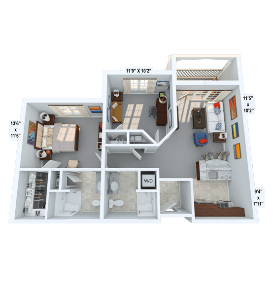 Rhythm w/ Den Floor Plan