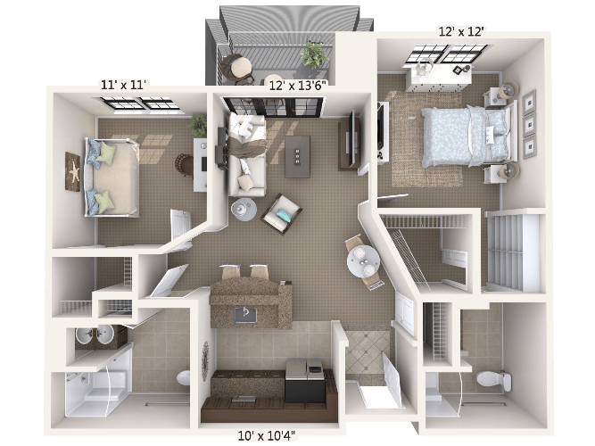 Melody w/ Den Floor Plan