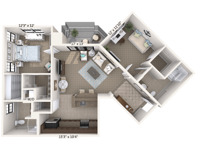 Treble w/ Den Floor Plan