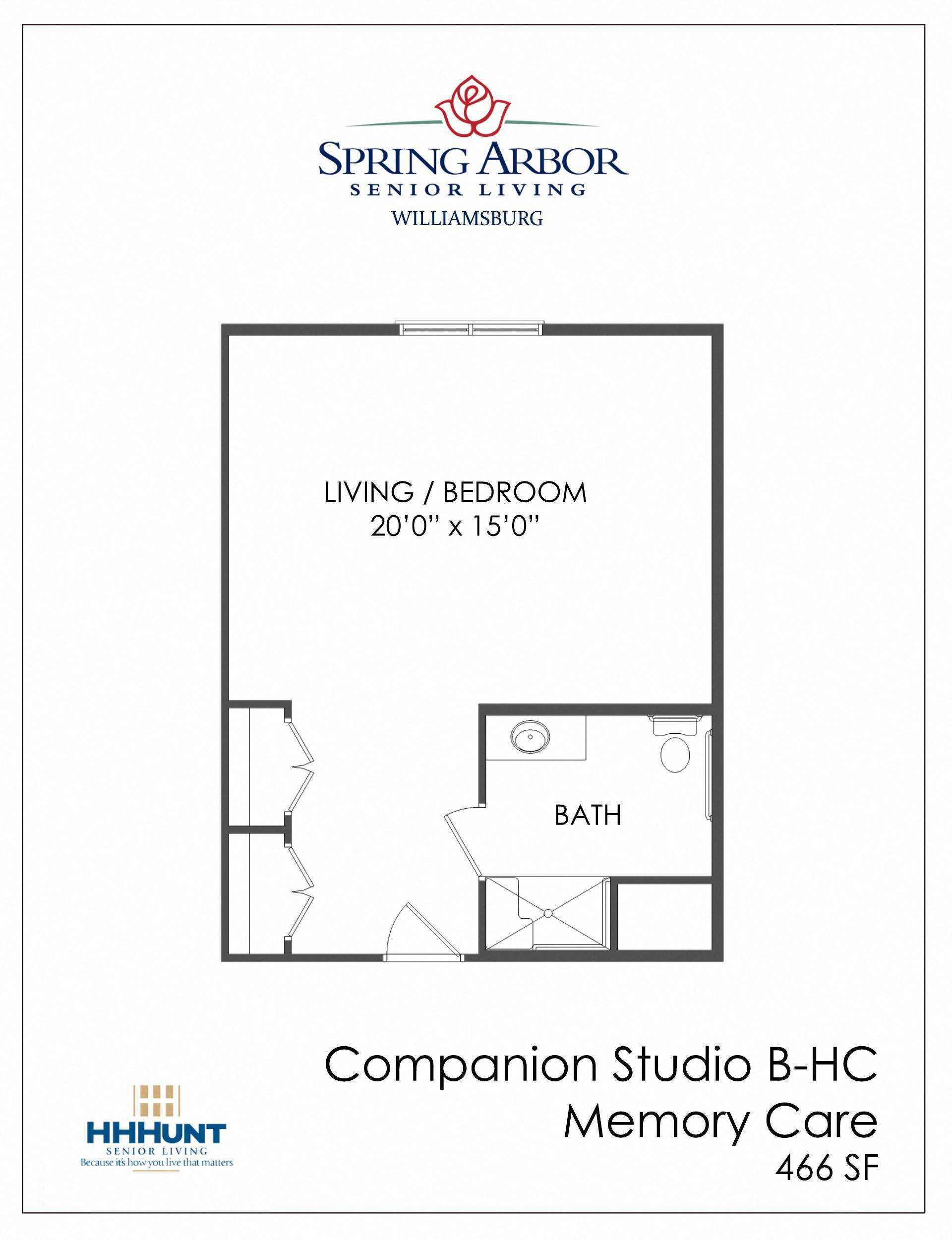 Companion Studio Williamsburg Floor Plan